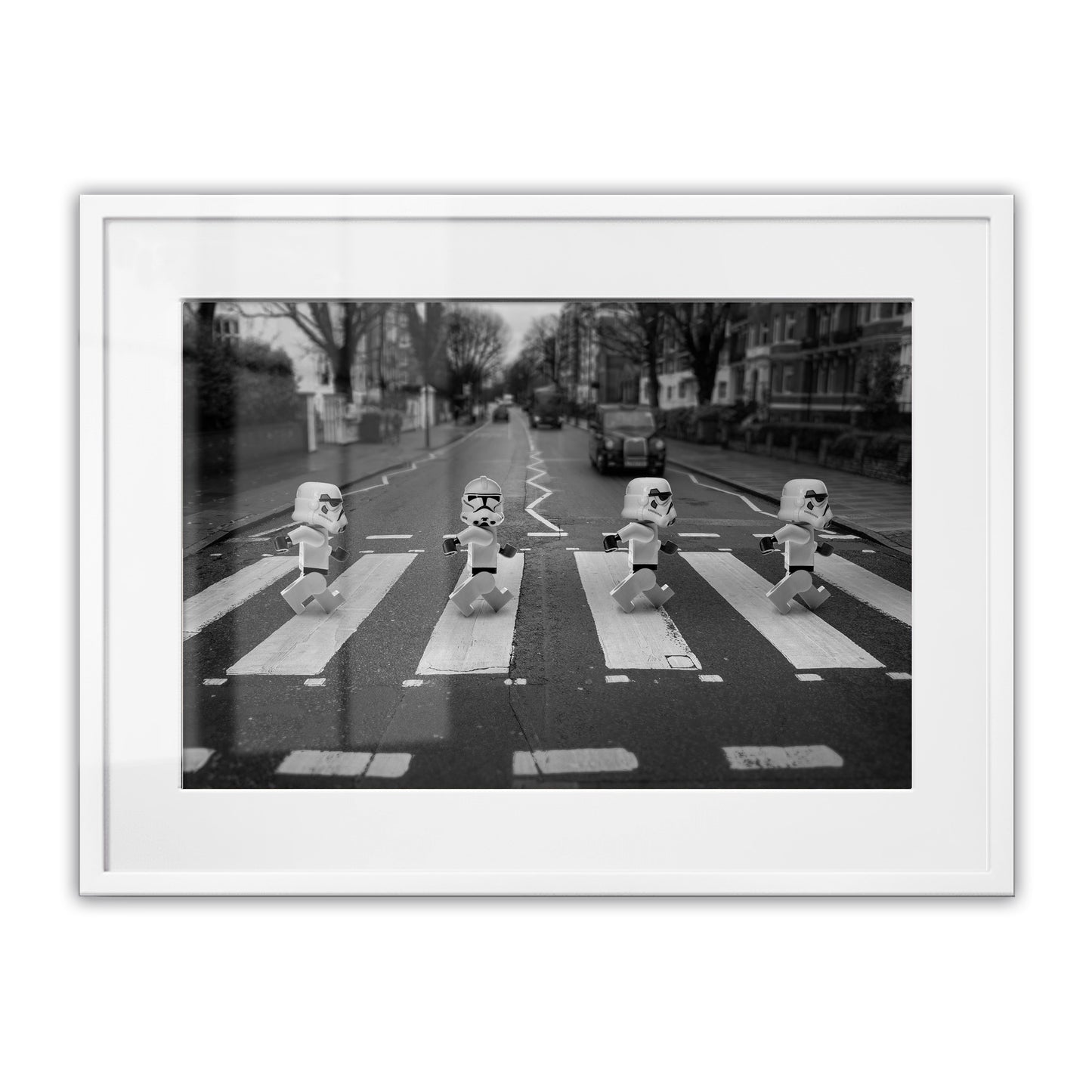 Stormtroopers Abbey Road Framed Art Print
