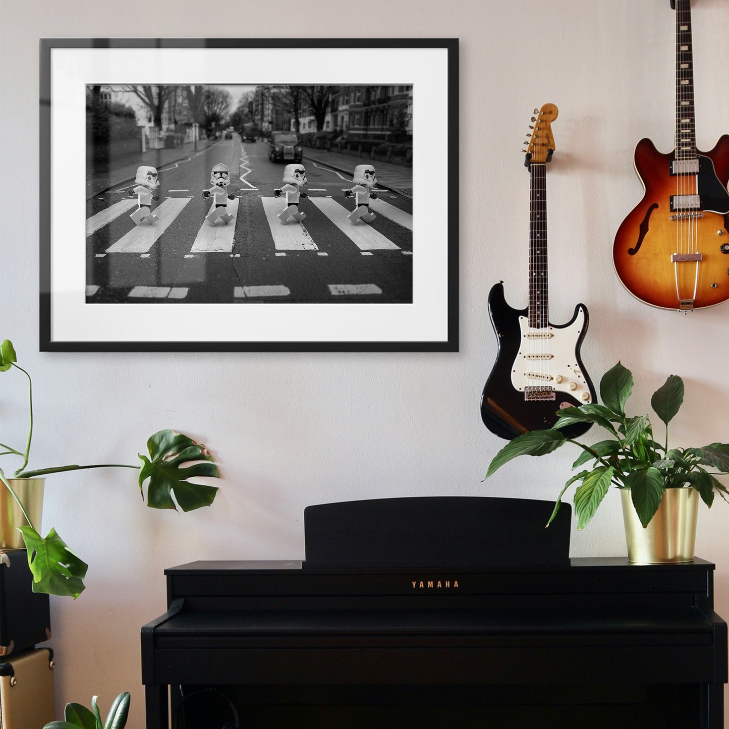 Stormtroopers Abbey Road Framed Art Print