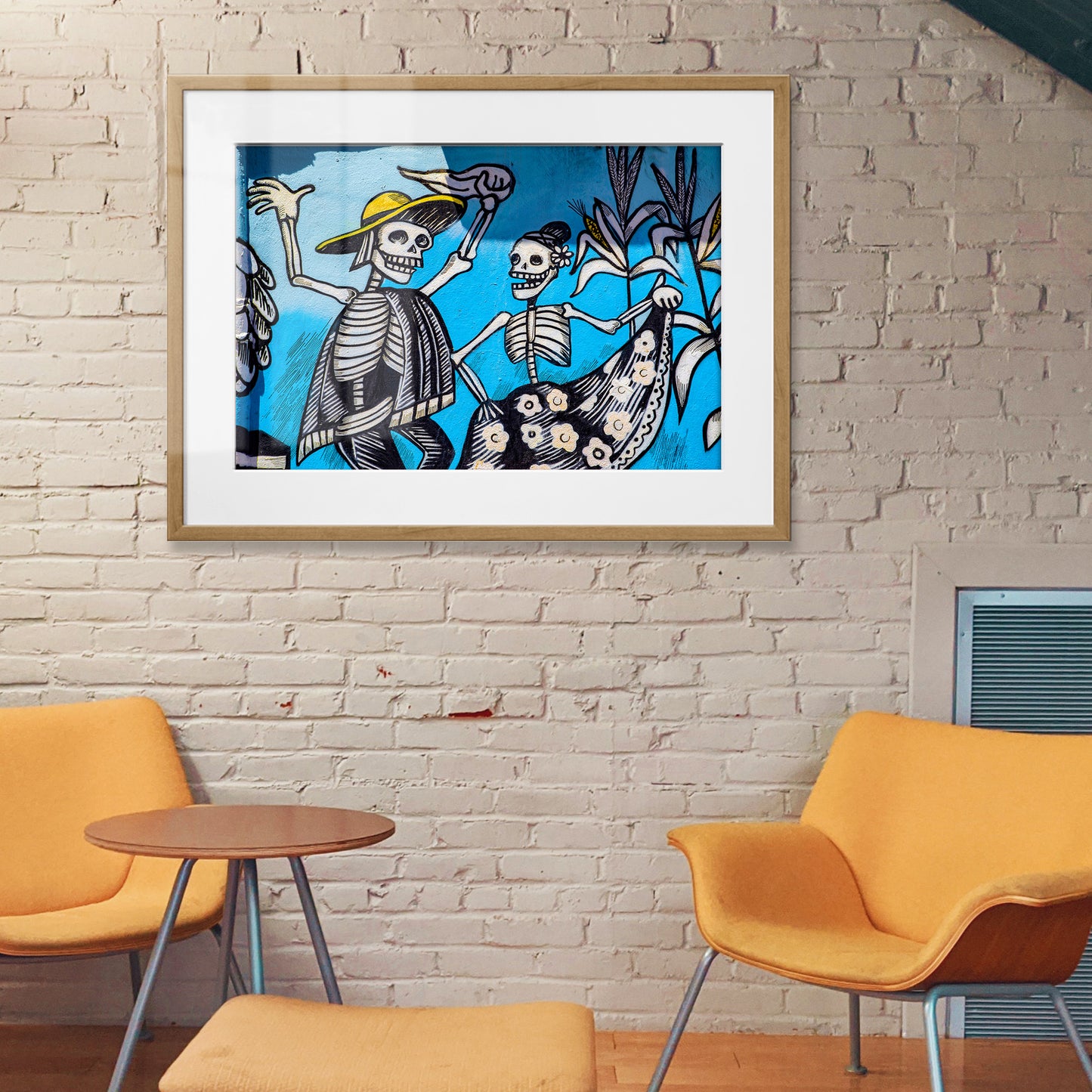 Dancing Bones Framed Art Print