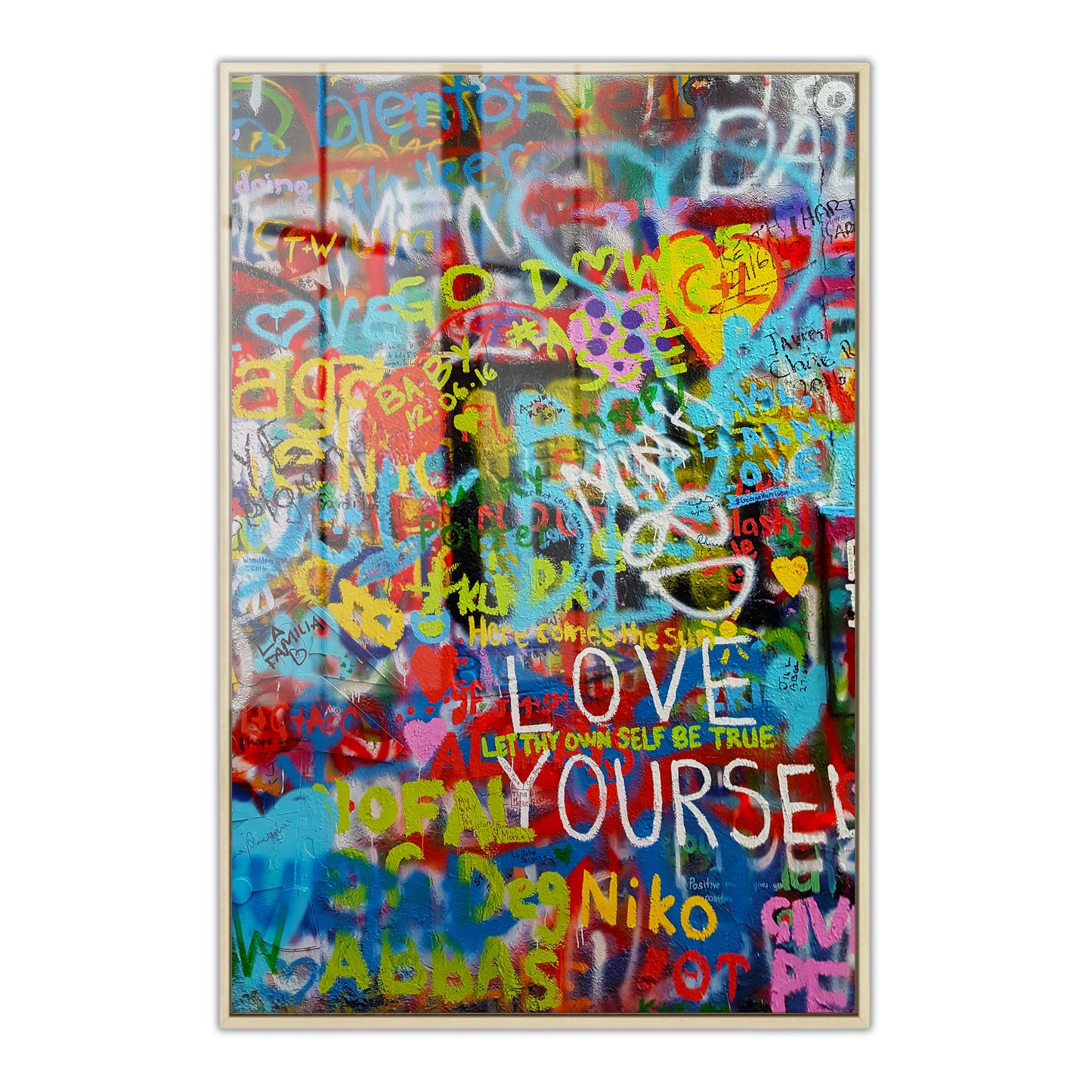 Love Yourself Graffiti Acrylic Art Print
