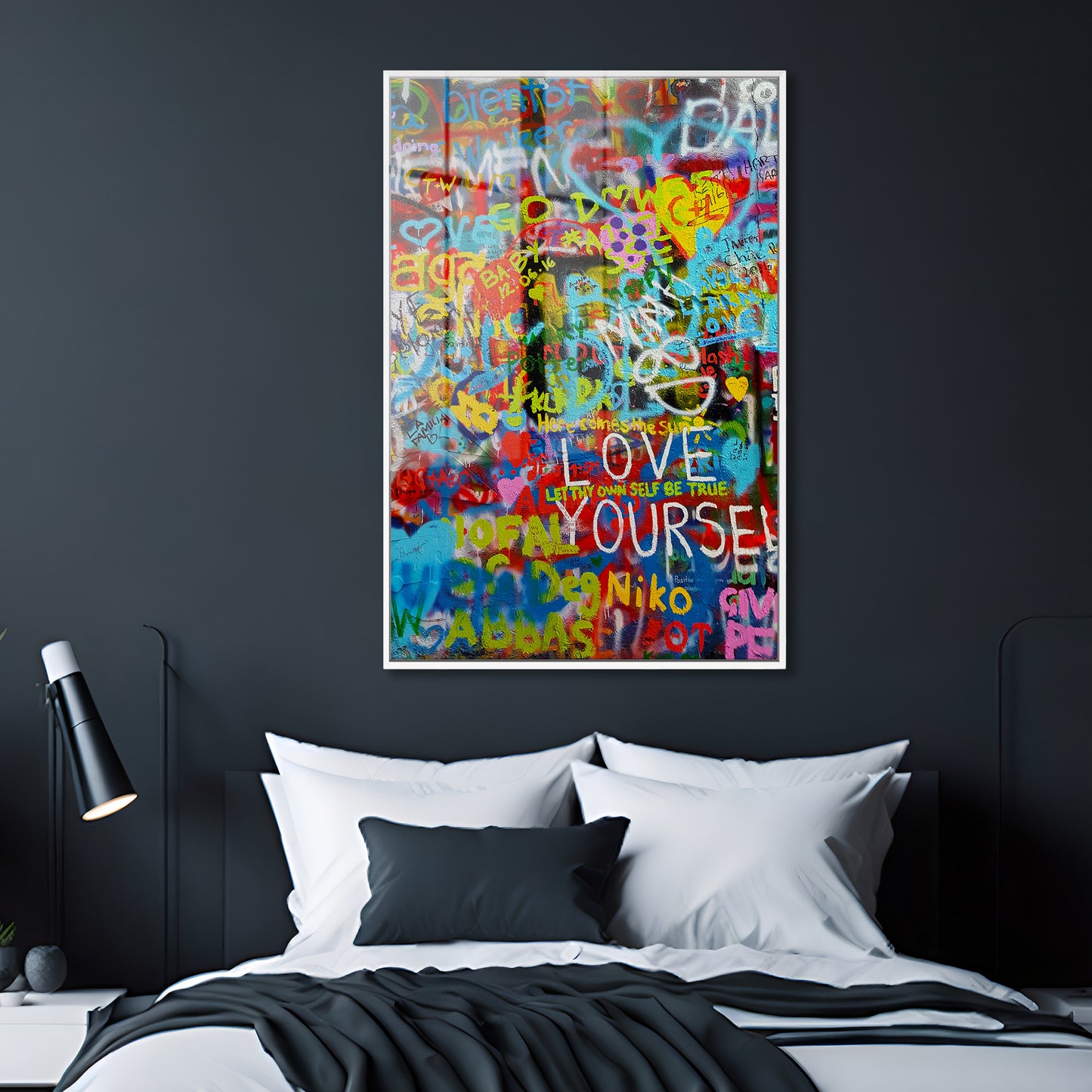 Love Yourself Graffiti Acrylic Art Print