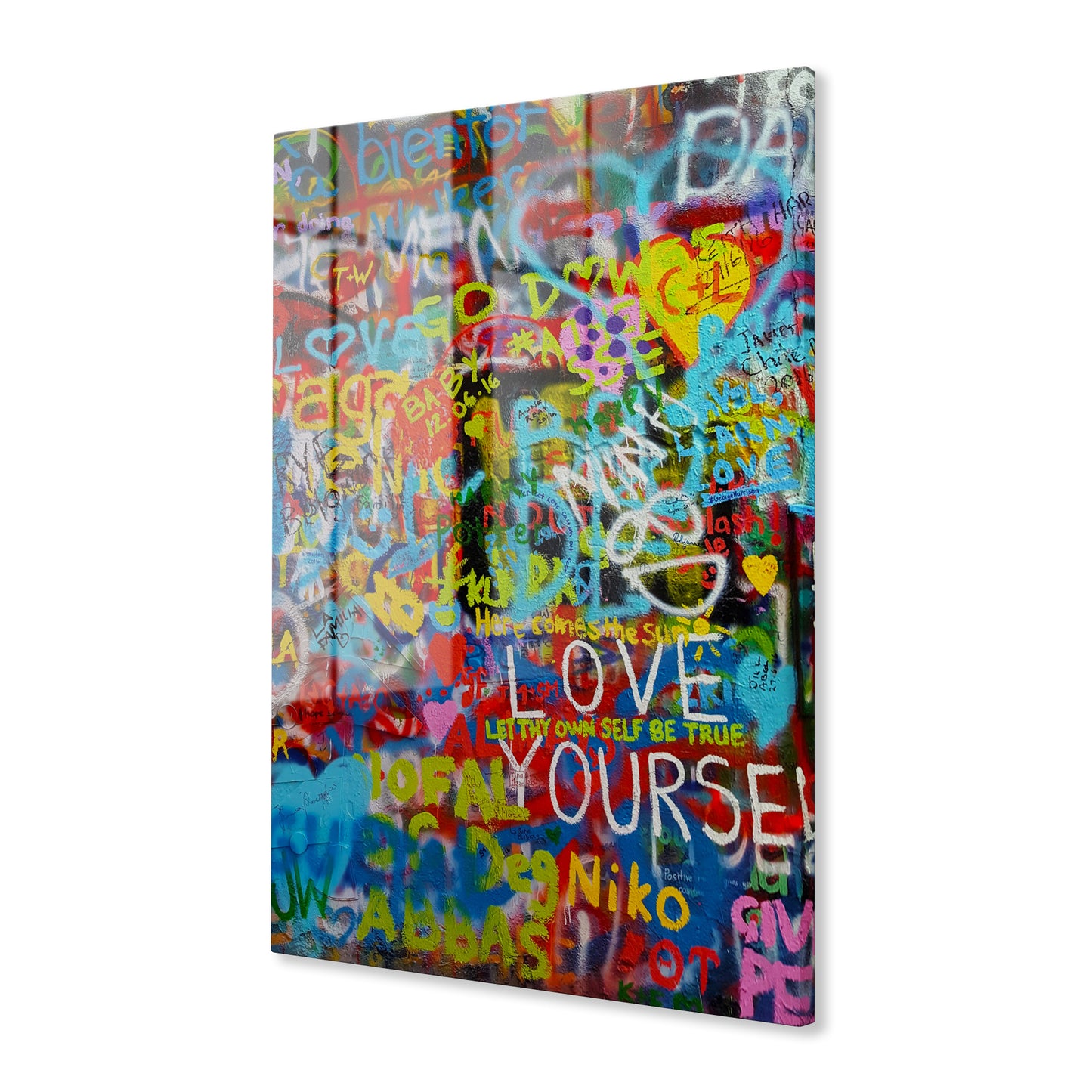 Love Yourself Graffiti Acrylic Art Print