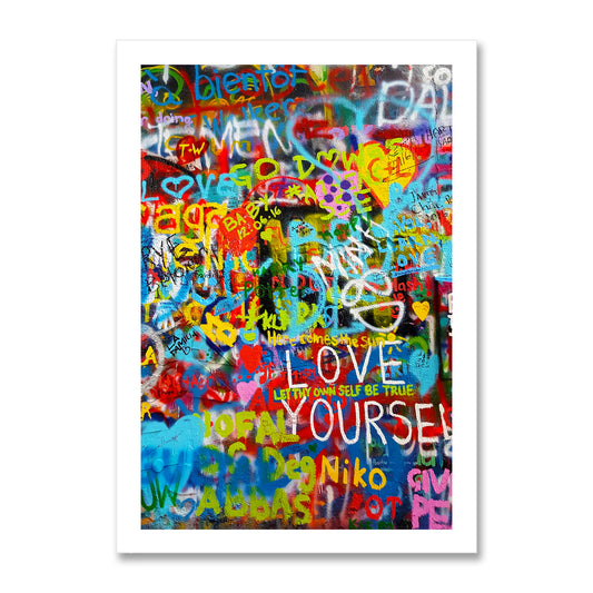 Love Yourself Graffiti Art Print