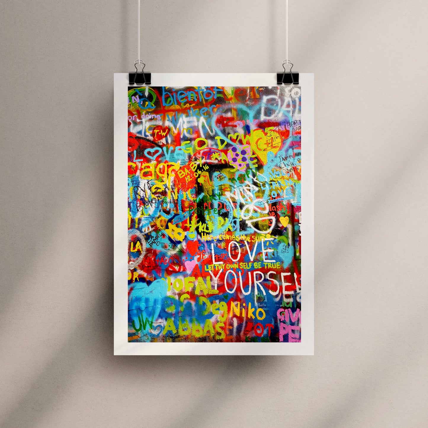 Love Yourself Graffiti Art Print
