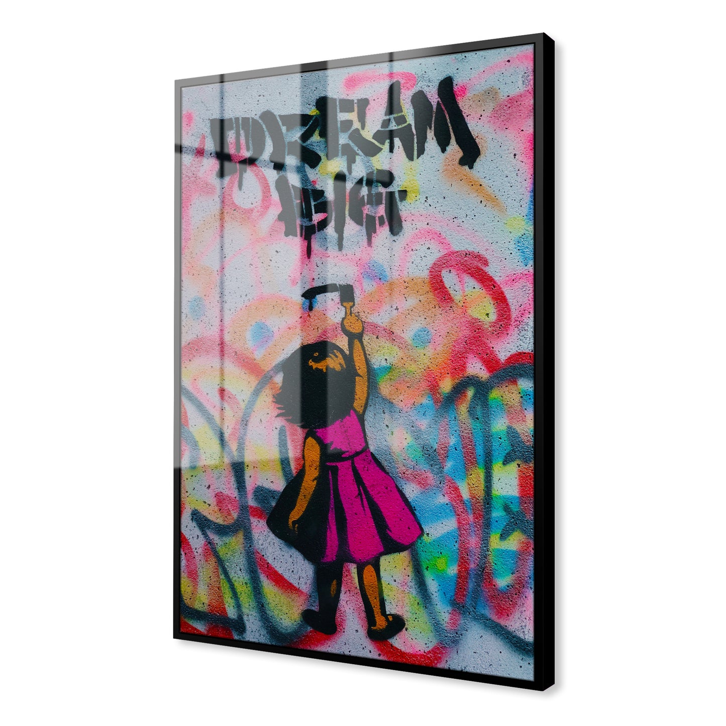 Dream Big Girl Acrylic Art Print