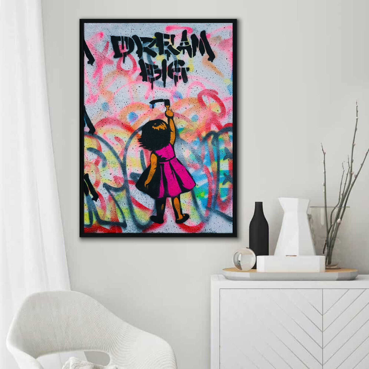Dream Big Girl Canvas Art