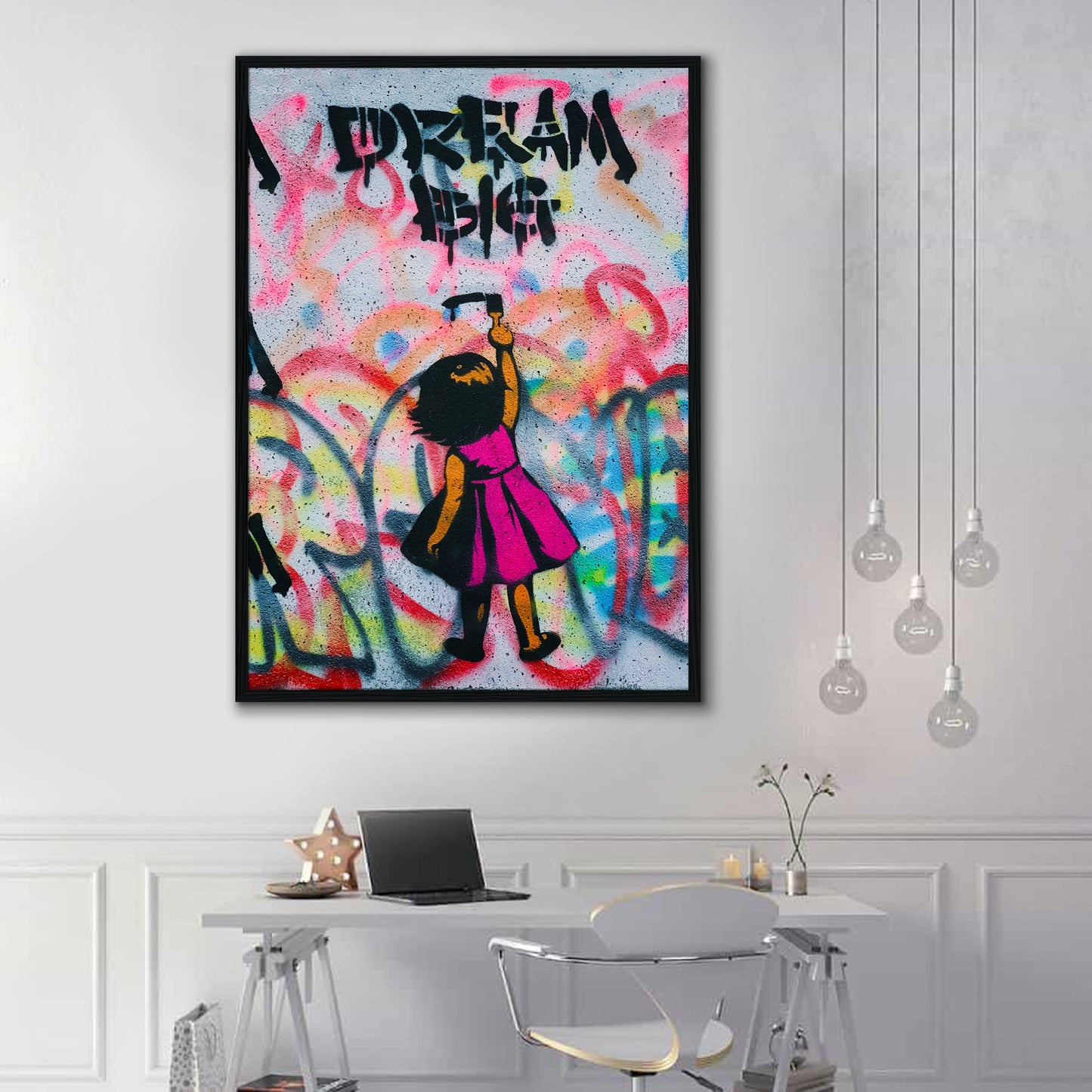 Dream Big Girl Canvas Art