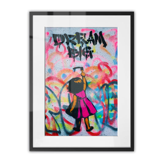 Dream Big Girl Framed Art Print
