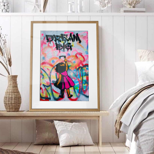 Dream Big Girl Framed Art Print