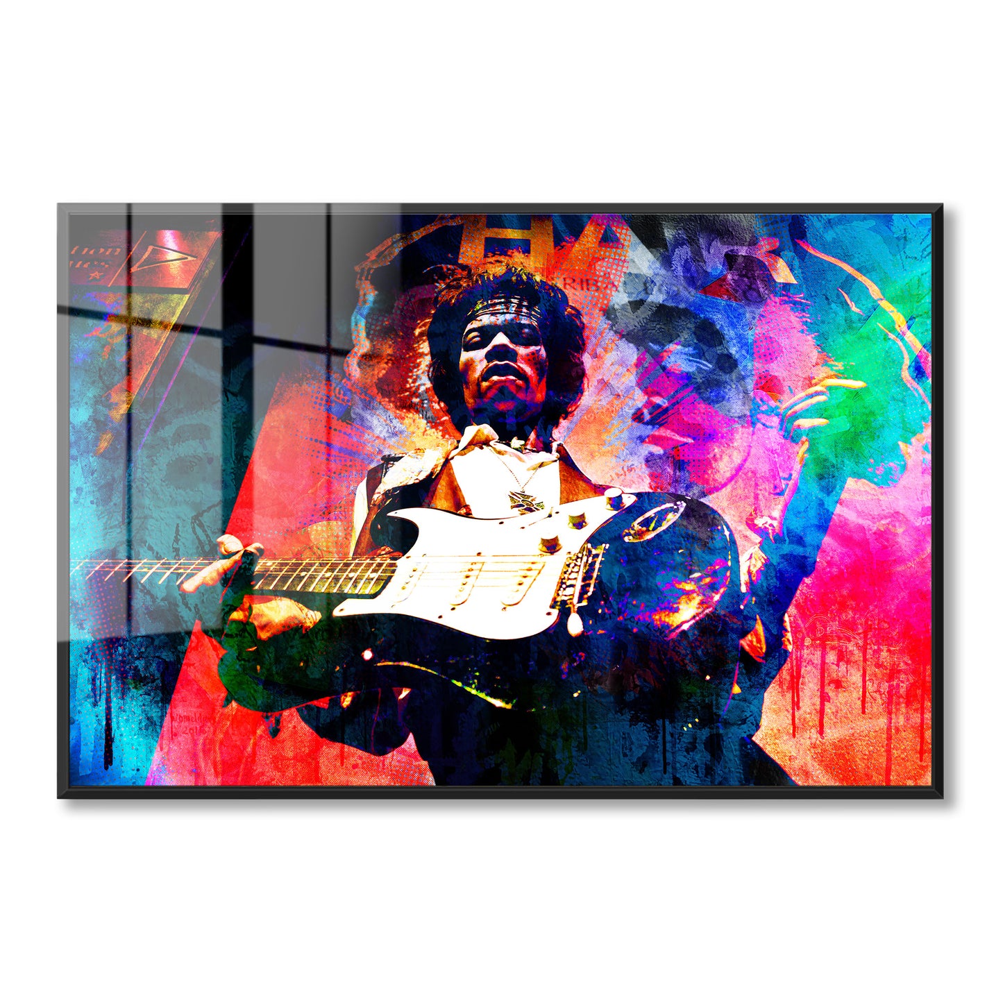Jimi Hendrix Acrylic Art Print