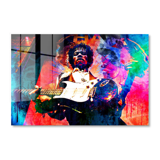Jimi Hendrix Acrylic Art Print