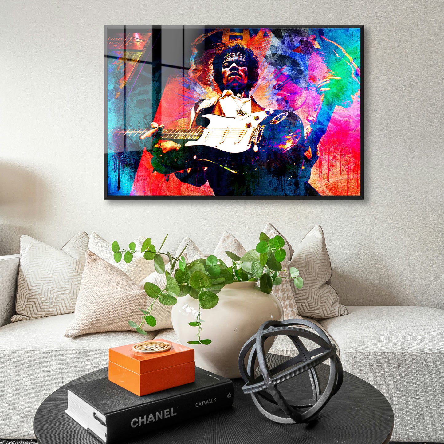 Jimi Hendrix Acrylic Art Print