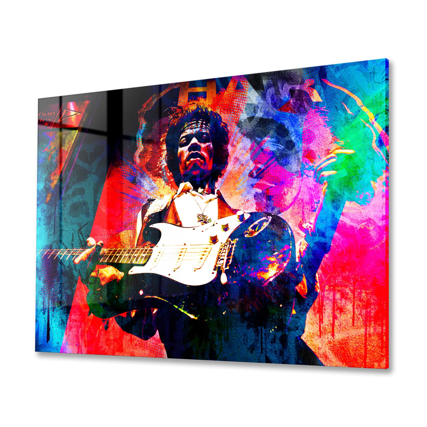 Jimi Hendrix Acrylic Art Print