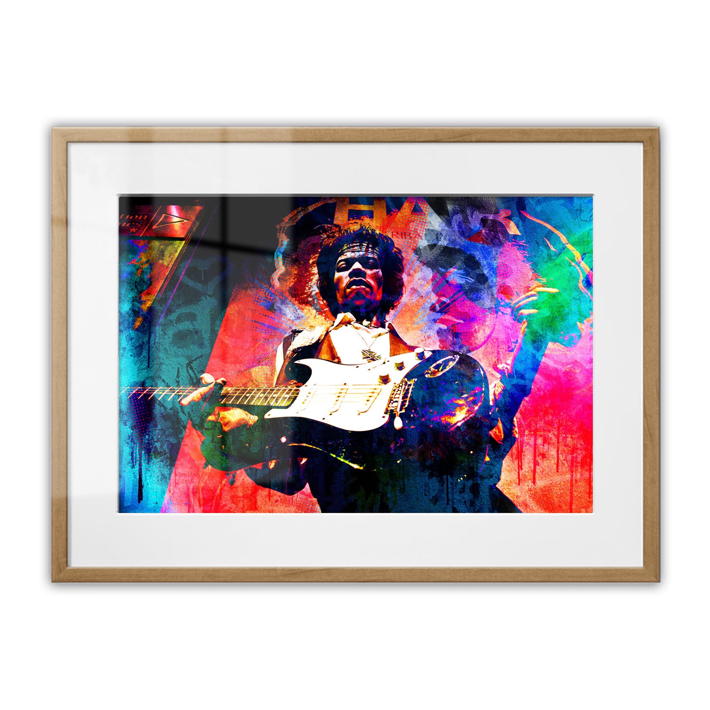 Jimi Hendrix Framed Art Print