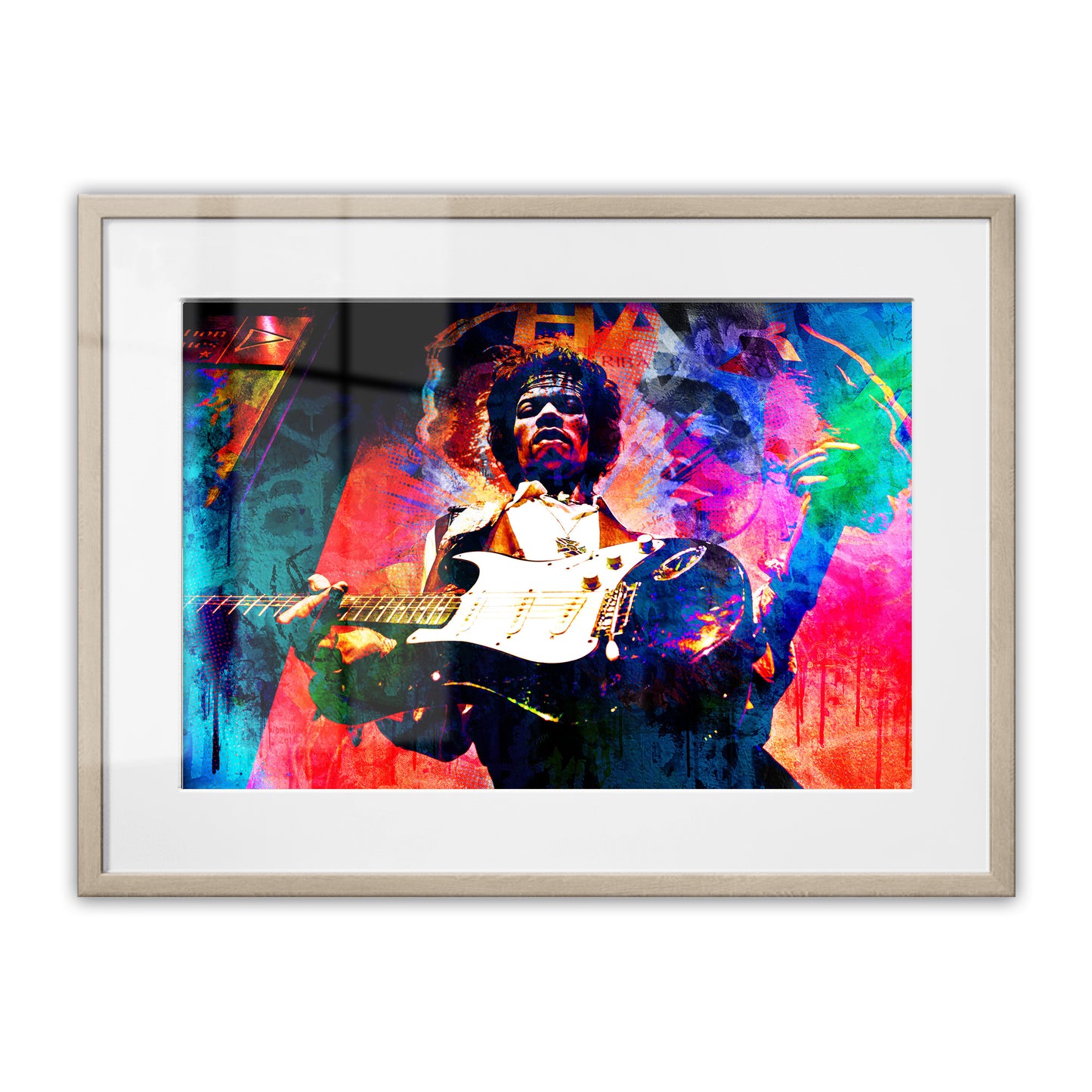 Jimi Hendrix Framed Art Print