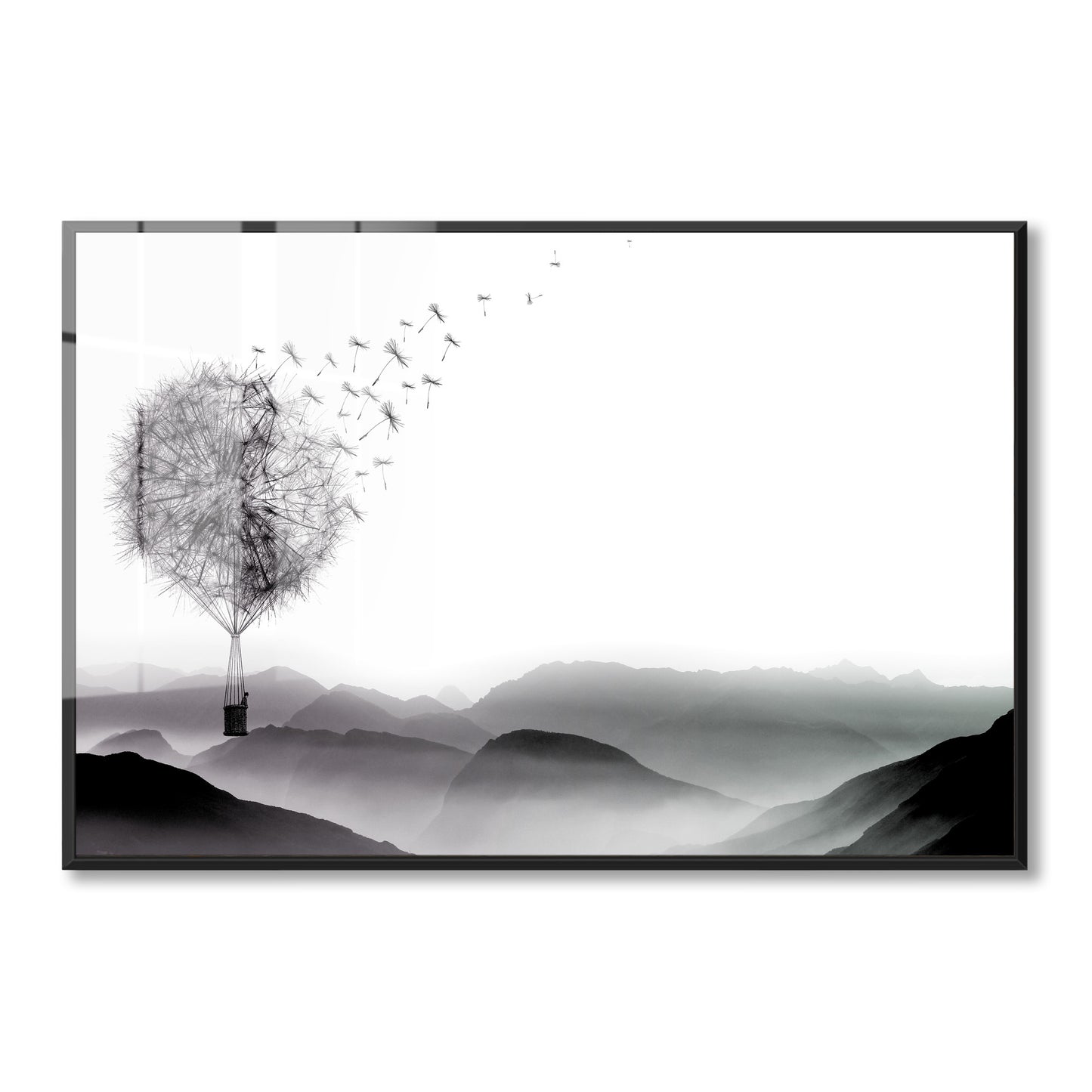 Air Dandelion Acrylic Art Print
