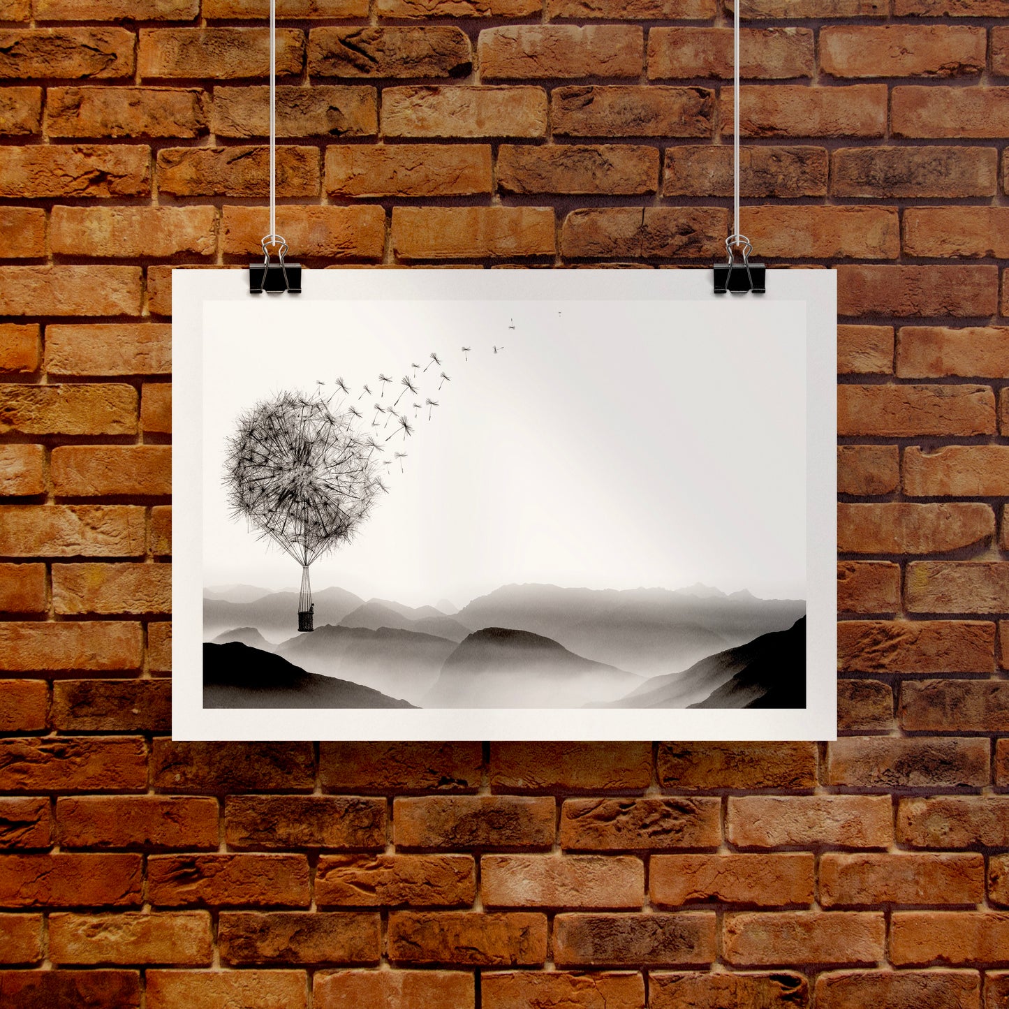 Air Dandelion Art Print
