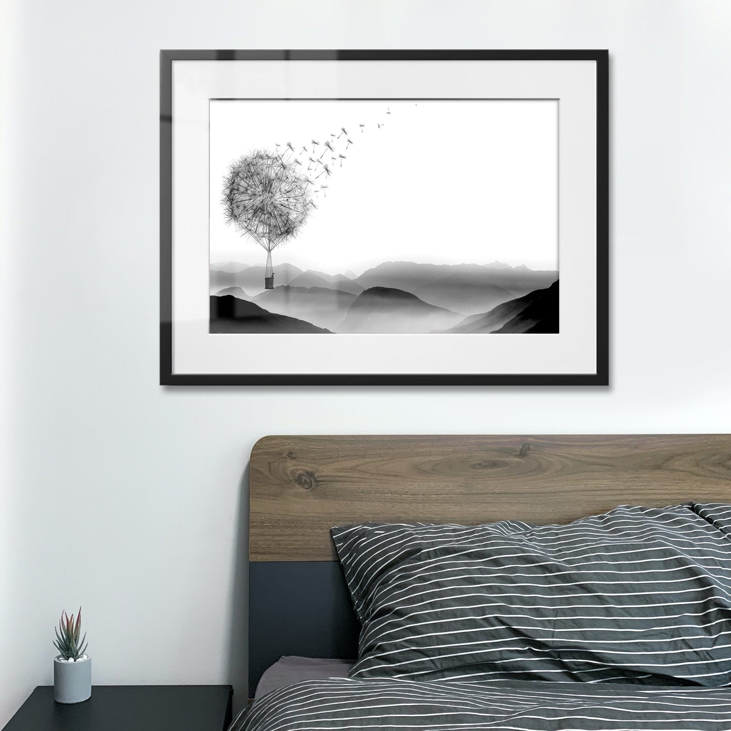 Air Dandelion Framed Art Print