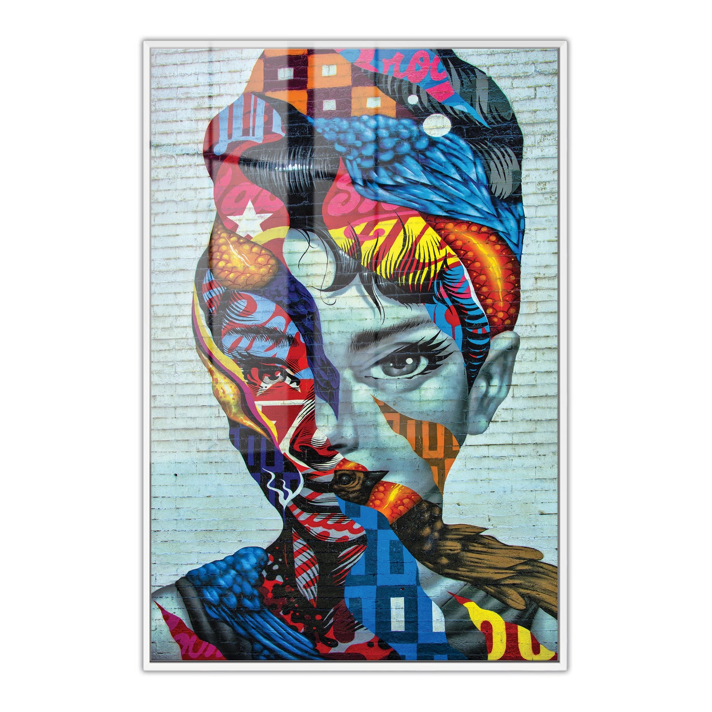Audrey Hepburn Abstract Acrylic Art Print