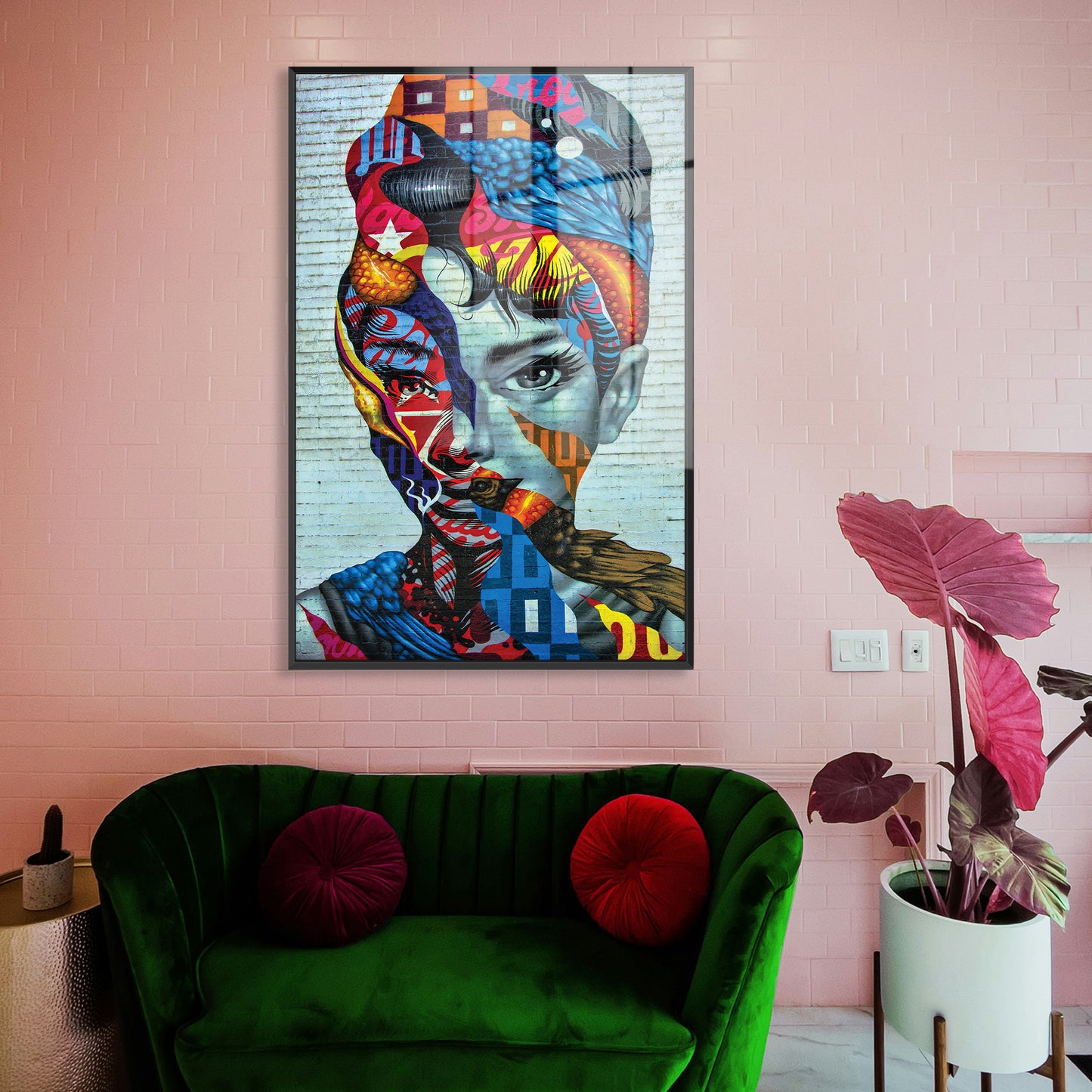 Audrey Hepburn Abstract Acrylic Art Print