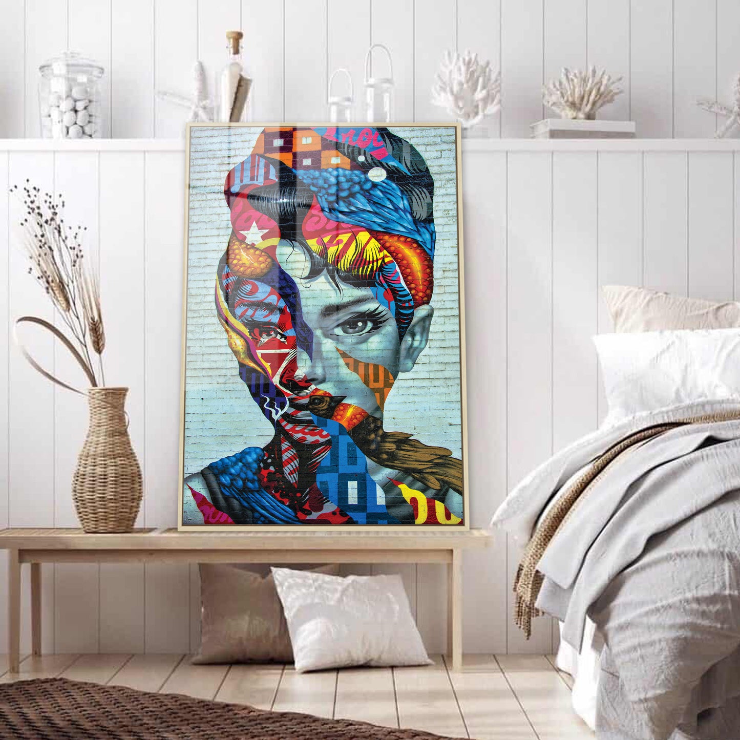 Audrey Hepburn Abstract Acrylic Art Print
