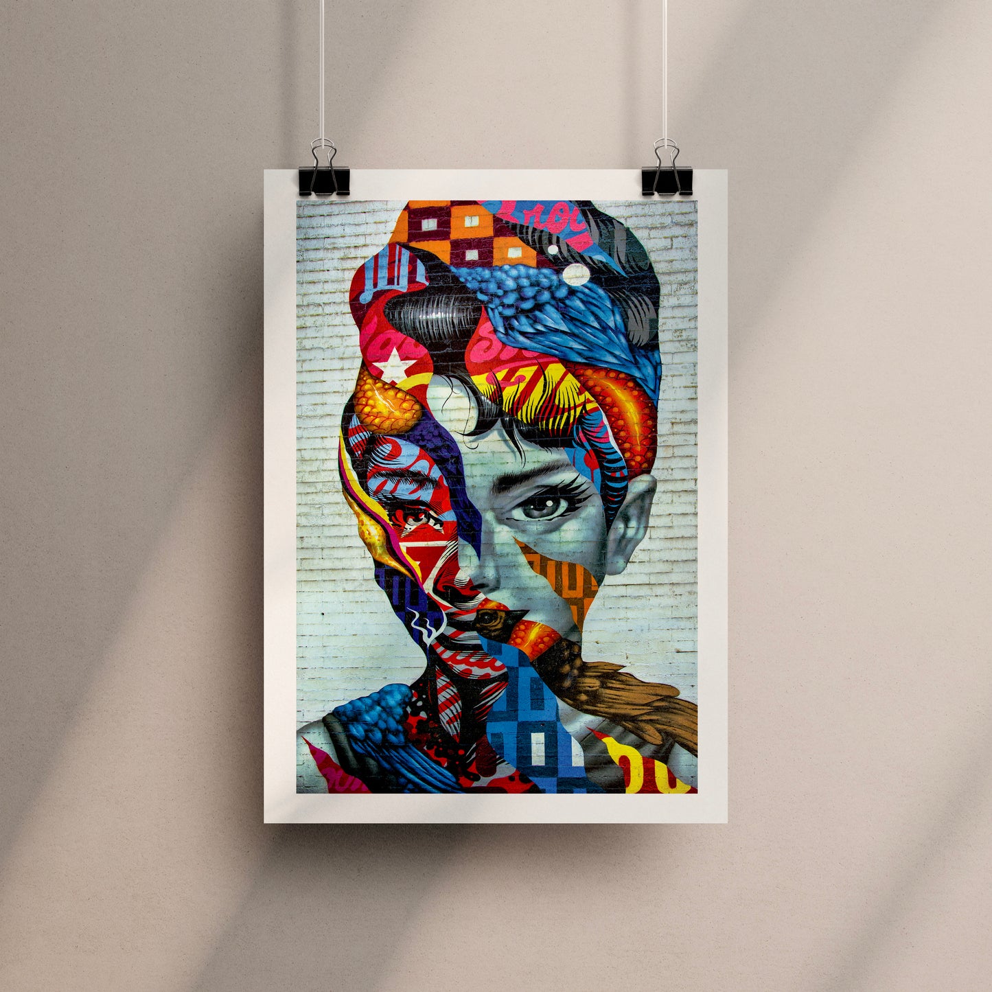 Audrey Hepburn Abstract Art Print