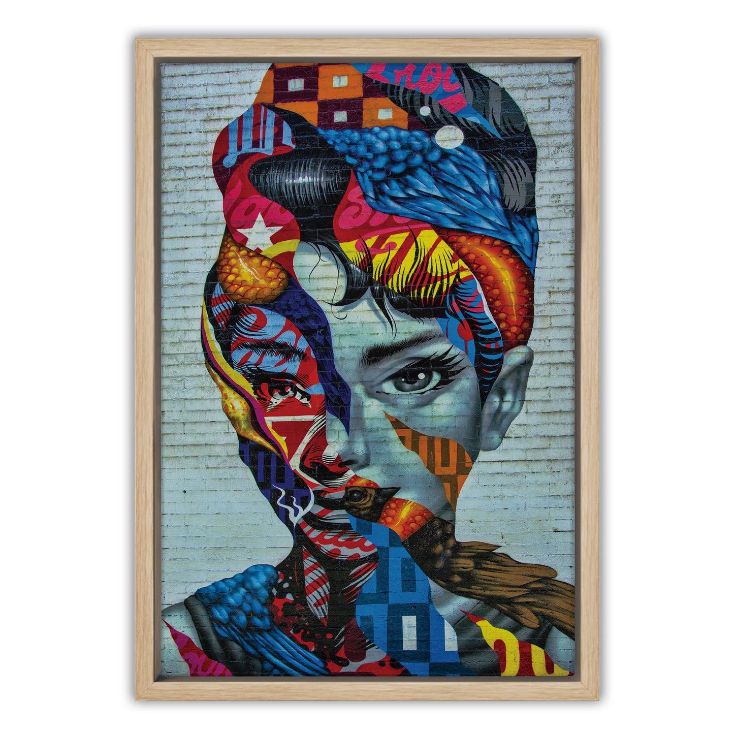 Audrey Hepburn Abstract Canvas Art