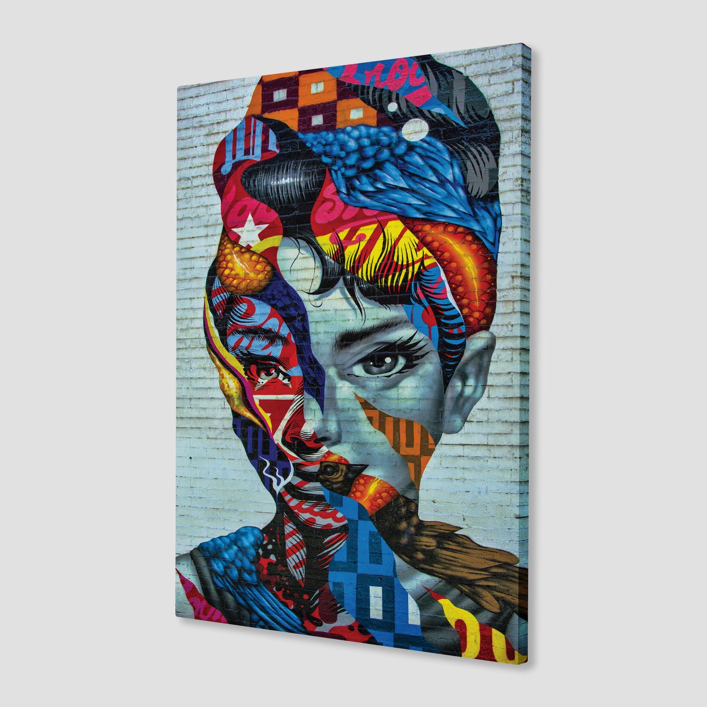 Audrey Hepburn Abstract Canvas Art