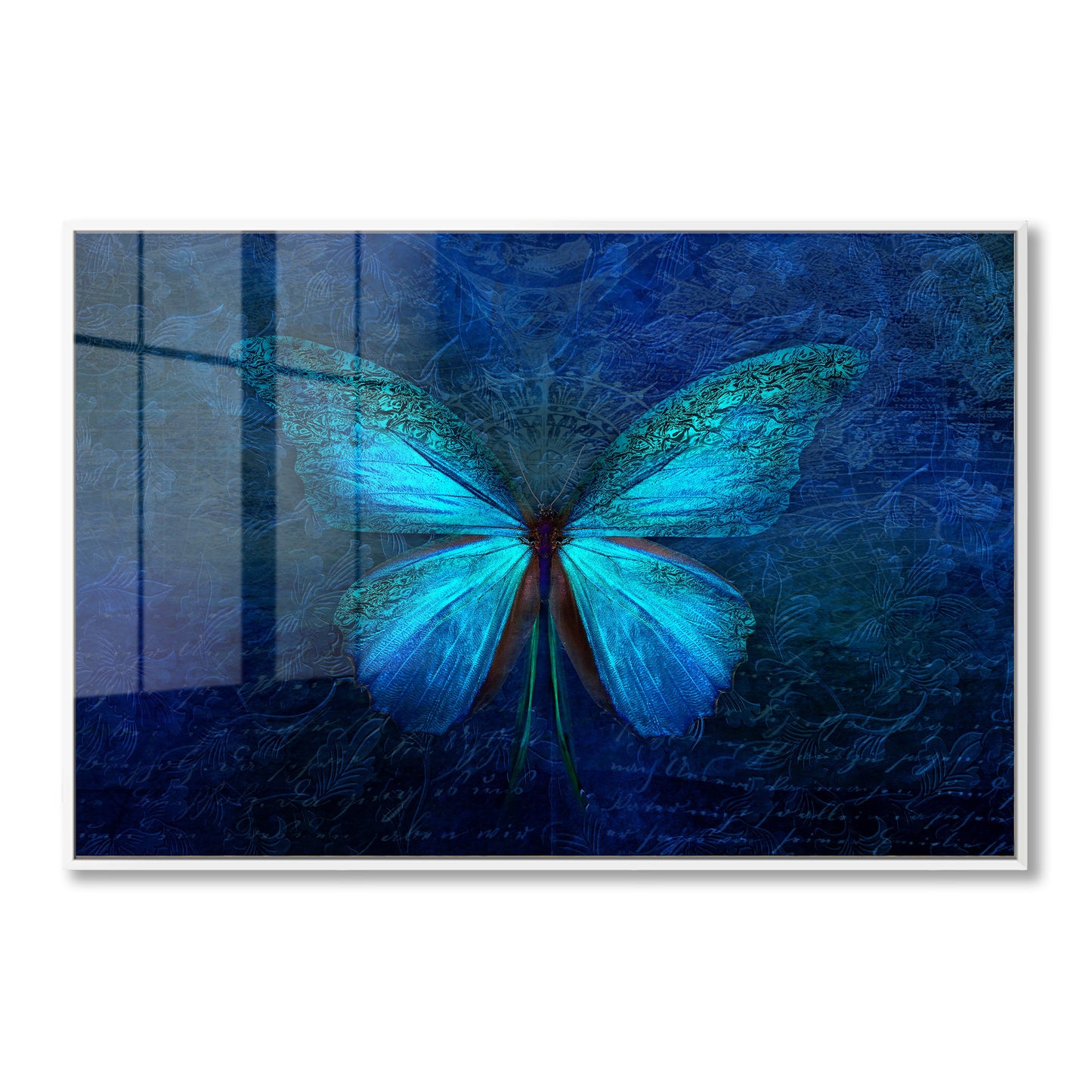 Blue Butterfly Acrylic Art Print