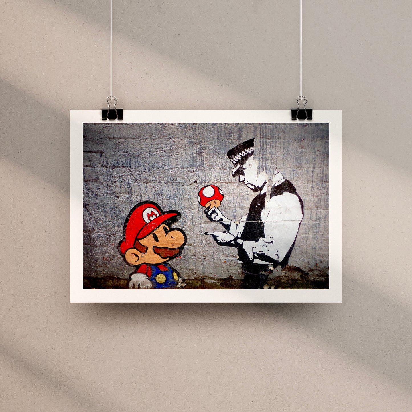 Mario and the Policeman Art Print