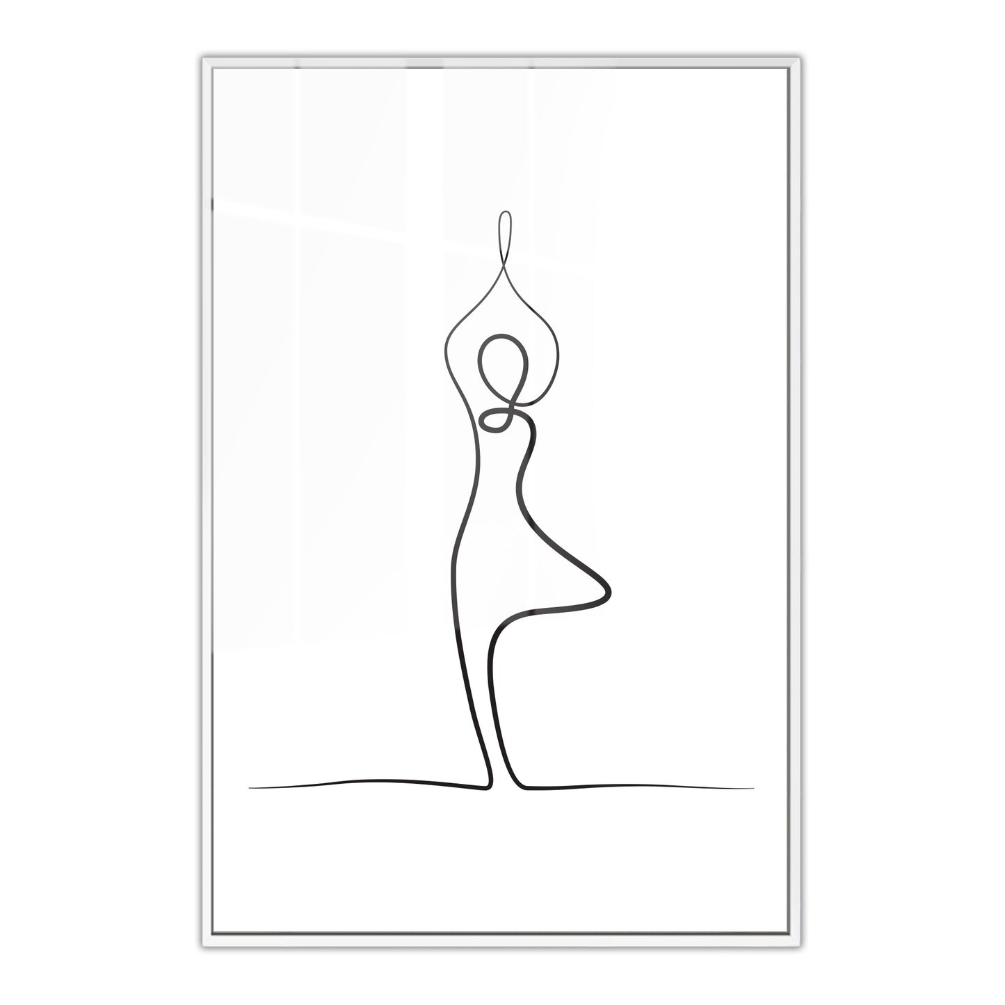 Yoga Tree Pose Acrylic Art Print
