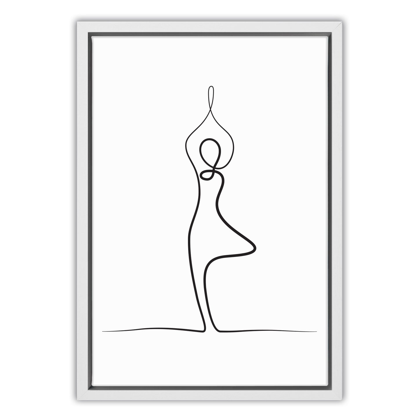 Yoga Tree Pose Canvas Art Print
