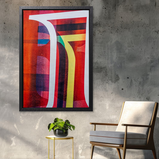 Urban Spectrum Abstract Canvas Art Print