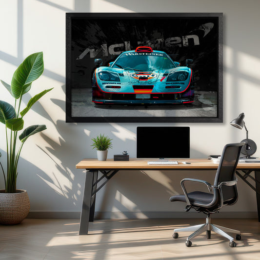 McLaren Gulf Racing Car Canvas Art Print