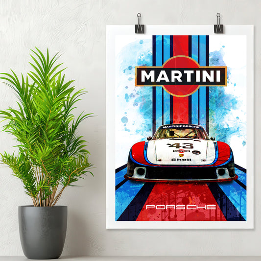 Porsche 935 78 Martini Racing Poster Print