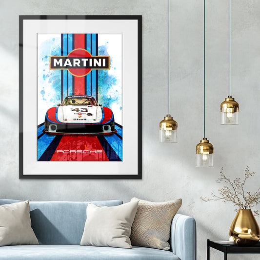 Porsche 935 78 Martini Racing Framed Art Print