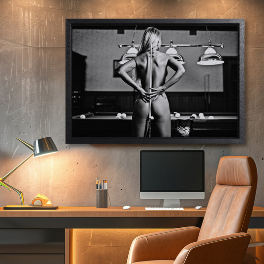 Cue the Game Canvas Art Print