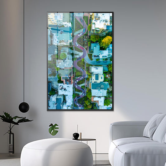 Lombard Street, San Francisco Acrylic Art Print