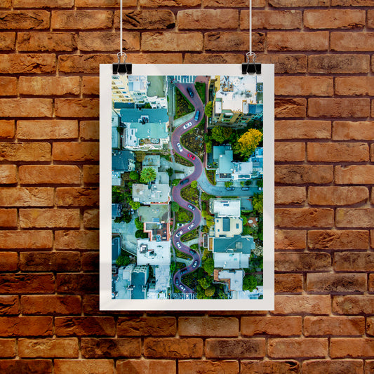 Lombard Street, San Francisco Poster Print