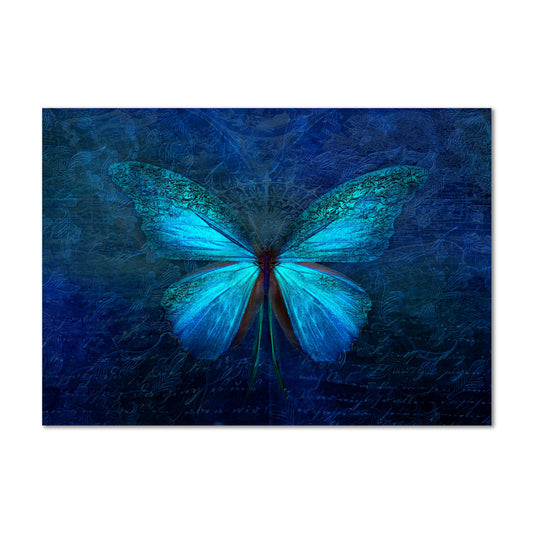 Blue Butterfly Canvas Art