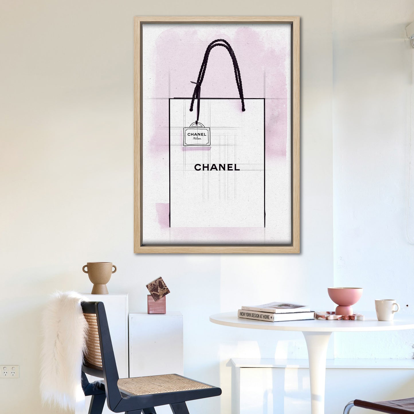 Chanel Paper Bag Watercolour & Line Painting