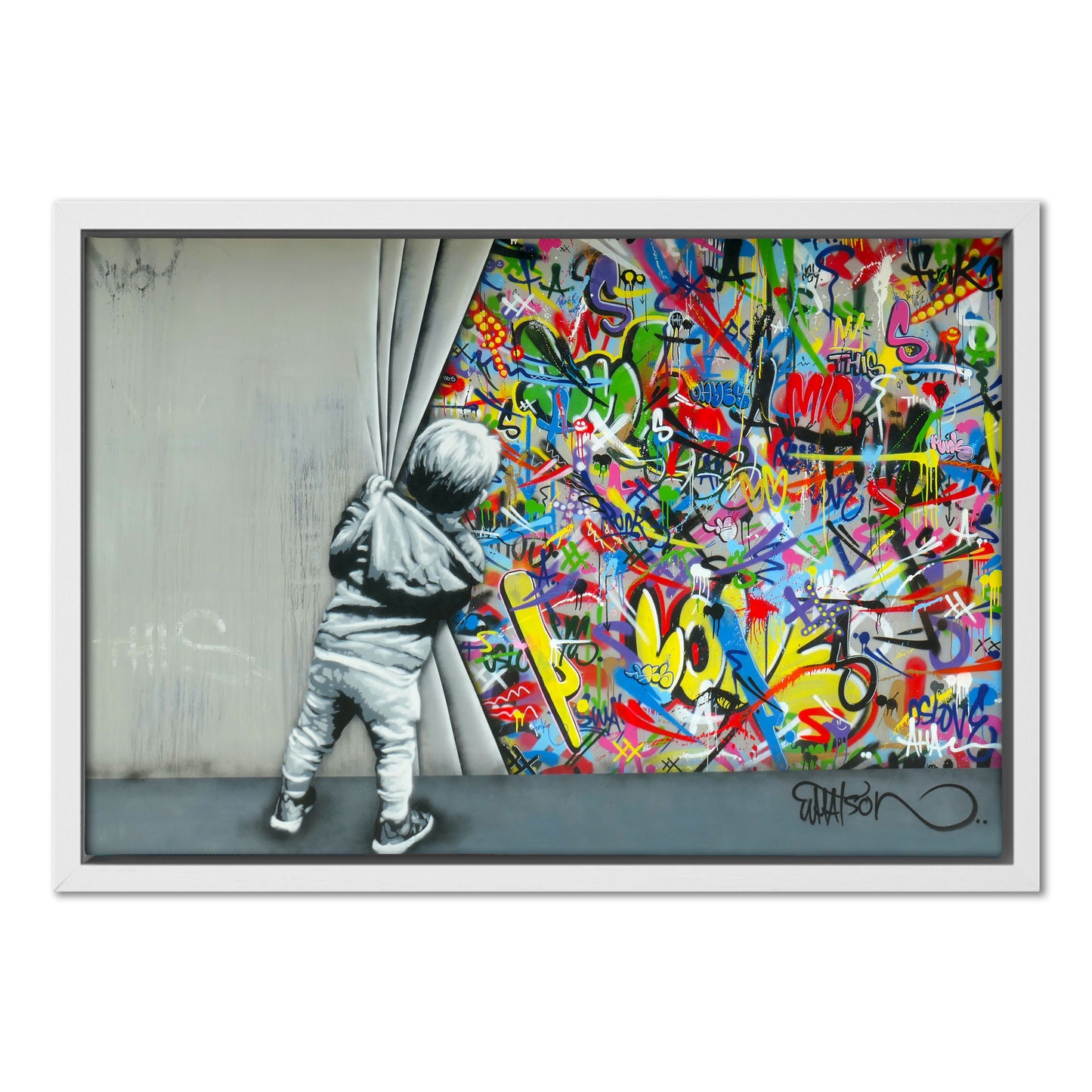Behind the Curtain Graffiti