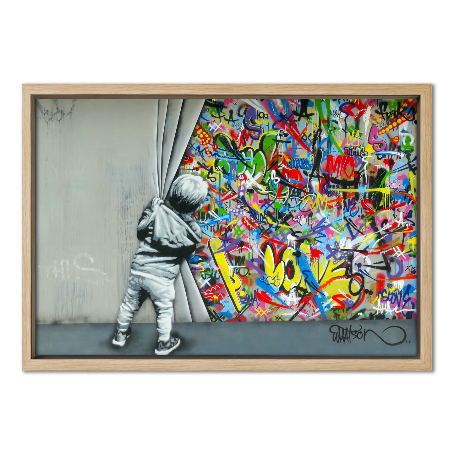 Behind the Curtain Graffiti