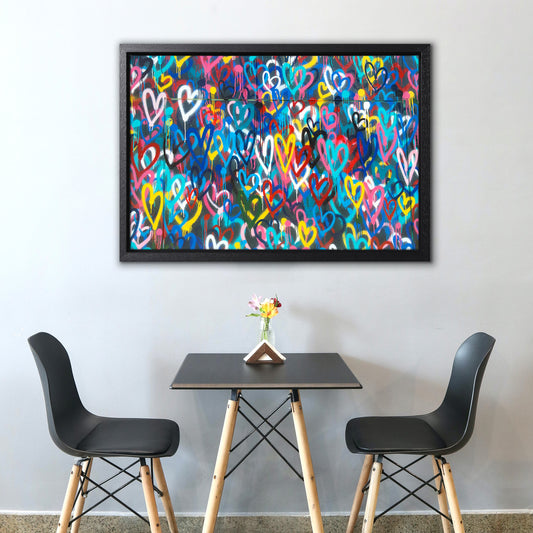 Love Hearts Canvas Art