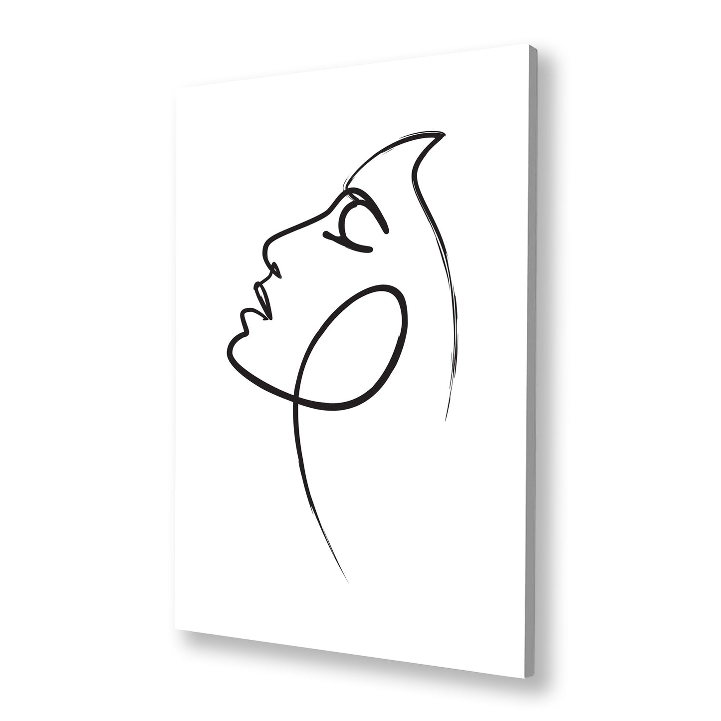 Womans Face Line Drawing