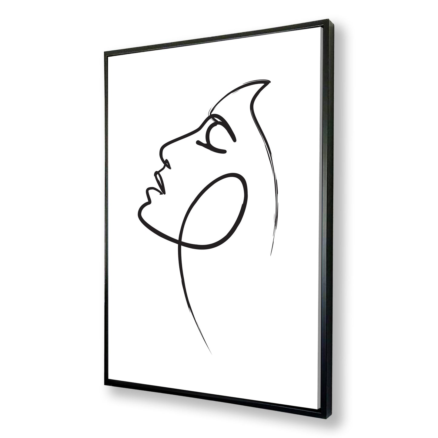 Womans Face Line Drawing