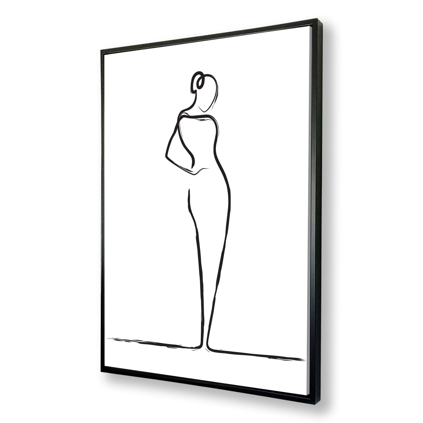Elegant Woman Line Drawing