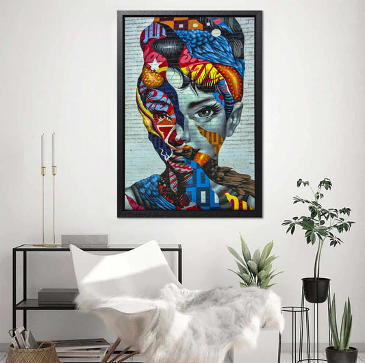 Audrey Hepburn Abstract Canvas Art