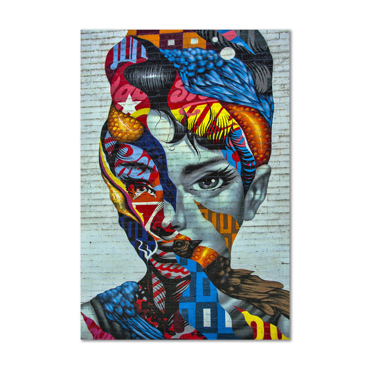 Audrey Hepburn Abstract Canvas Art