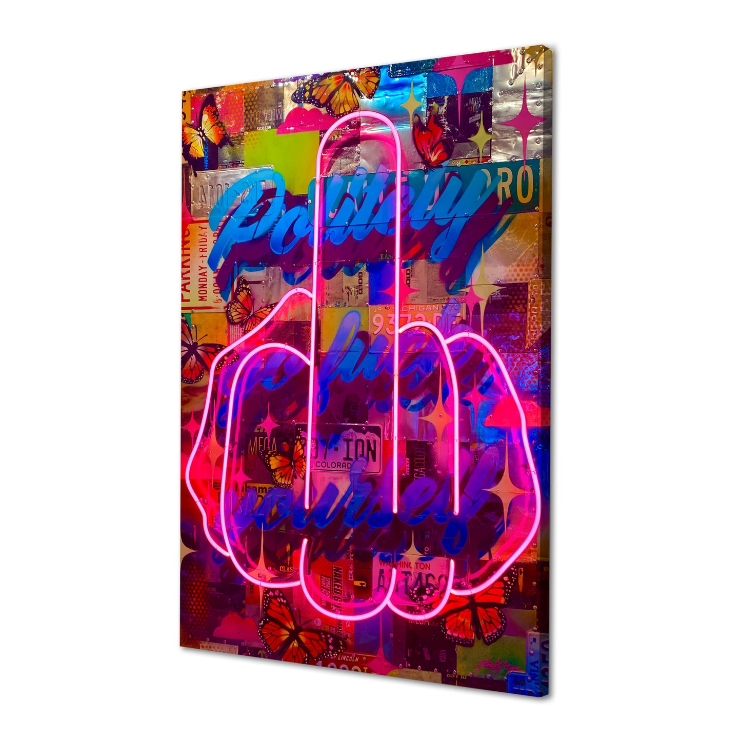 Politely Go F**k Yourself Pink Neon